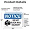 Signmission Do Not Block Mail Delivery Sign With Symbol, 24 in W x Rectangle, Vinyl Decal OS-2PACK-NS-D-1824-L-15416 - alternate 6